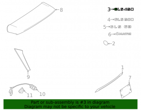 Emblemă inscripționată GLS 450 pe portbagaj Mercedes X167 GLS 450 20-26