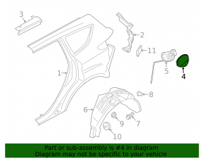 Capacul rezervorului de combustibil Ford Escape MK3 13-