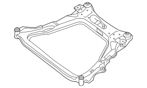 Subcadru față pentru Nissan Rogue 14-20