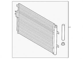 Condensator radiator aer conditionat Hyundai Santa FE Sport 13-18 2.0T KOYORAD