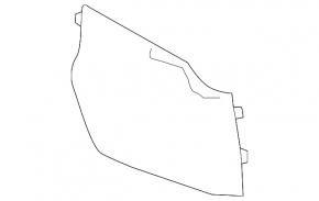 Ornamente consolă centrală Toyota Rav4 13-18, față stânga, negru, zgârieturi