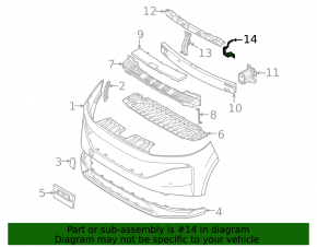 Suport bara față dreapta Nissan Murano 25-26