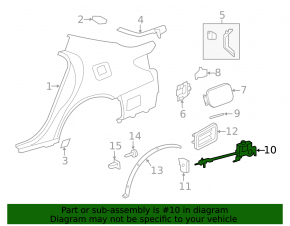 Замок лючка бензобака Lexus LS460 LS600h 07-17