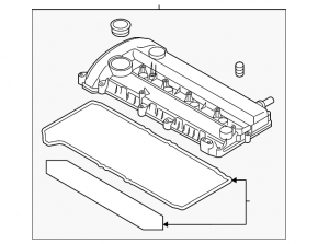 Крышка клапанная Mazda 6 09-13 2.5