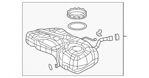 Топливный бак Honda CRV 12-16