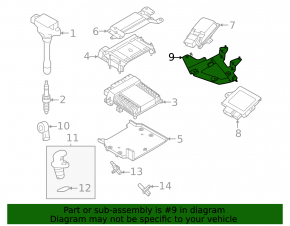 Кронштейн VTC, VCR Control Module Nissan Murano 25-26