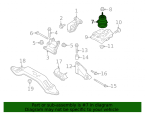 Подушка двигателя левая Subaru Outback 10-12 2.5 3.6