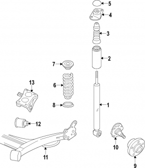 Балка задняя Audi A3 8V 15-19