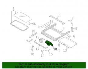 Мотор люка Subaru Outback 10-14