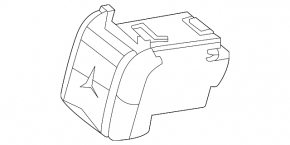 Кнопка аварийной сигнализации Kia K5 21-24 черная
