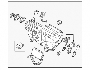Печка в сборе Ford Fusion mk5 13-20 manual