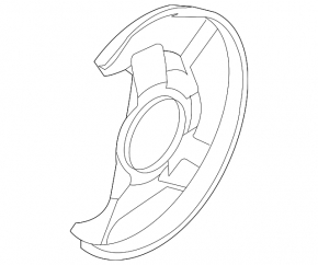 Кожух тормозного диска передний левый Mazda CX-7 06-12