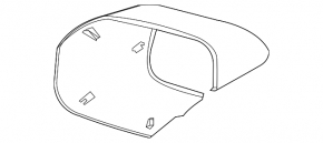 Крышка бокового зеркала левая Ford Bronco Sport 21-26 структура