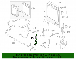 Țeavă de răcire inferioară BMW X5 E70 09-13 3.0d