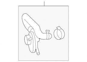 Țeavă de încălzire pentru Mercedes W212 10-16 cu sistem de spălare cu încălzire