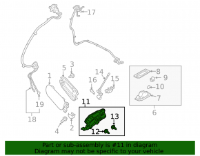 Корпус порта зарядки Mitsubishi Outlander 18-22 PHEV