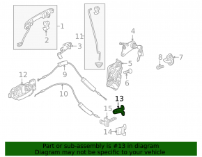 Петля двери верхняя передняя левая Honda HR-V 16-22