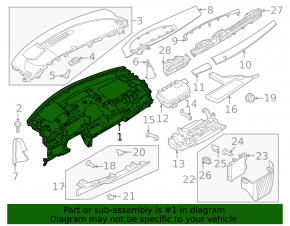 Каркас торпеды Nissan Ariya 23-26 Standard range
