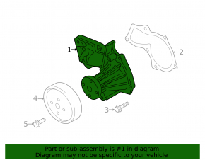 Помпа водяная Ford Escape MK3 13-16 1.6T