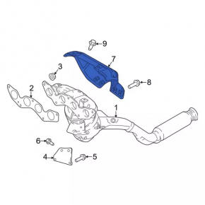 Защита коллектора Ford Ecosport 18-22 2.0