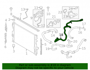 Conductă intercooler inferioară pentru Land Rover Range Rover Evoque 12-18 2.0