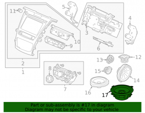 Сабвуфер Acura TLX 15-