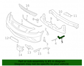 Кронштейн переднего бампера левый Infiniti G25 G35 G37 08-14 2d
