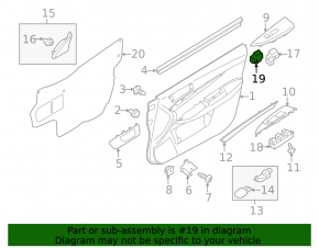Кнопка управления замками дверей Subaru Outback 10-14