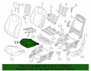 Водительское сидение Ford Focus mk3 11-14 дорест, без airbag, подогревом