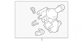 Ansamblu carcasă termostat pentru Land Rover Range Rover Velar 18-23 2.0T plastic