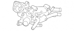 Corpul termostatului Honda Accord 13-15 hibrid pre-facelift