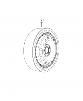 Запасное колесо докатка Chrysler Pacifica 17-26 R17