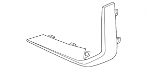 Bandă bară față dreapta BMW X5 G05 19-25 2024-25, exterior
