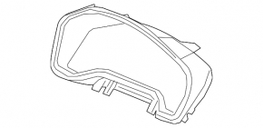 Накладка щитка приборов Honda CRV 17-22