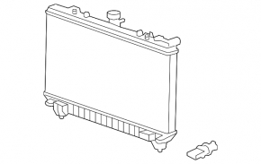 Radiator de răcire cu apă pentru Chevrolet Camaro 12-15 SS, 6.2, transmisie manuală