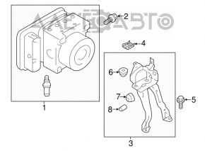 ABS АБС Subaru Impreza 17-18 GK под eyesight