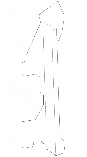 Deflectorul radiatorului dreapta pentru Hyundai Santa FE Sport 13-18 2.0T