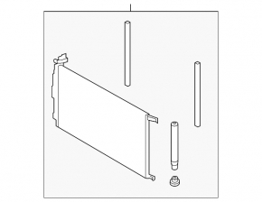 Condensator radiator aer conditionat Hyundai Elantra 21- 1.6, 2.0