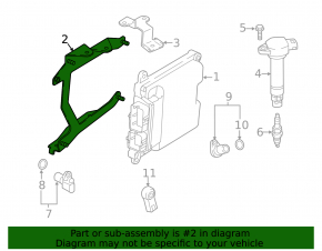 Кронштейн ECU Mitsubishi Eclipse Cross 18-24