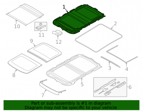 Люк в сборе Mini Cooper F56 3d 14-18