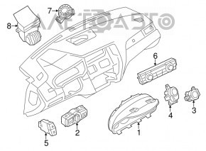 Кнопка start stop BMW X3 F25 11-12 с stop-go