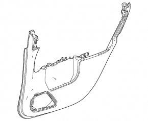 Panou decorativ ușă spate stânga Mercedes H247 GLA 20-26 piele neagră
