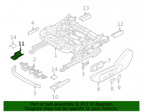 Ornamente glisante scaun pasager față dreapta Lincoln MKZ 13-20, maro, cu mufă