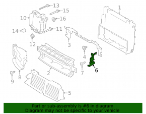 Deflector radiator stânga pentru Land Rover Range Rover Sport 13-22