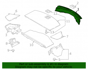 Накладка проема багажника Mazda CX-9 16-17