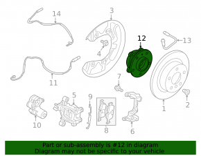 Ступица передняя левая Mini Cooper F56 3d 14-