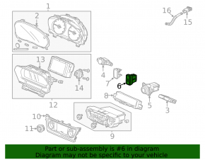 Кнопка удержания полосы Honda CRV 15-16