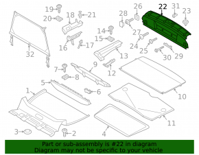 Накладка проема багажника Mini Cooper Countryman R60 10-16
