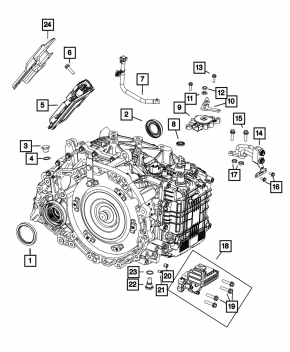 Unitate de control transmisie automată Jeep Compass 23-25 2.0T 8-tracțiune integrală automată