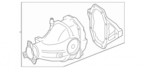 Задний дифференциал редуктор Mercedes W167 GLE 350 20-23 2.0T, RWD